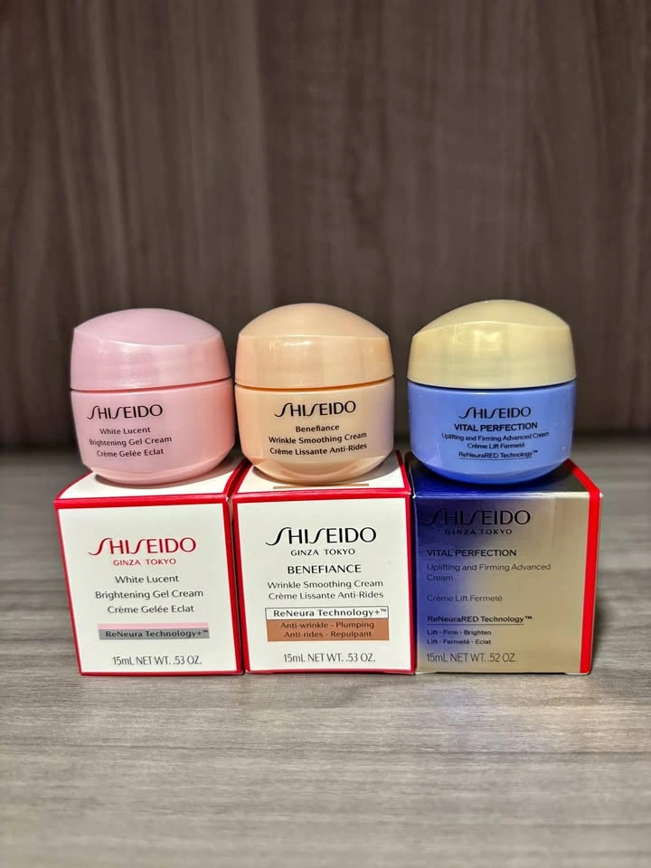 Brand New Shiseido 3-Piece Face Cream Discovery Set 15mlx3=45ml