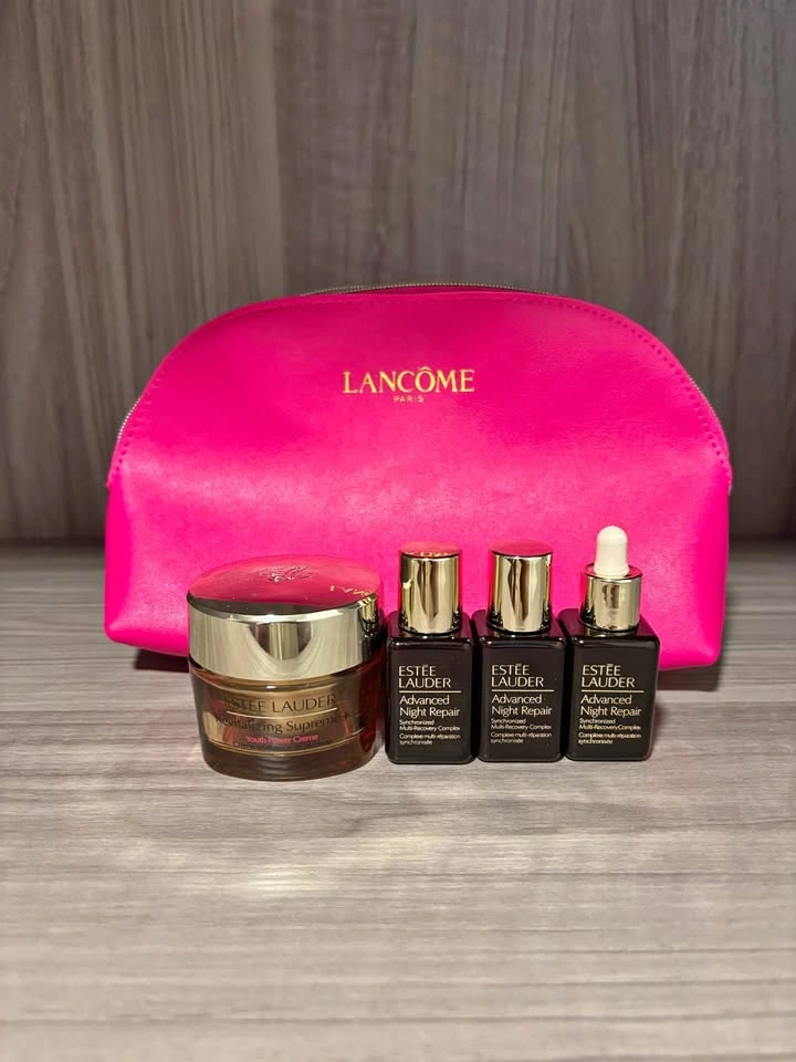 Estée Lauder Face Cream, Night Repair Serums & Lancôme Bag