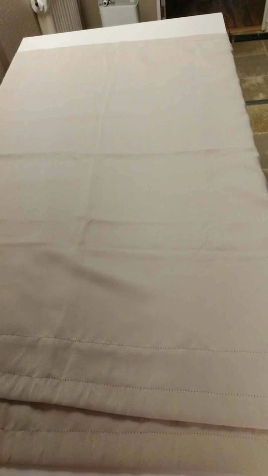 2-panel Beige blackout Curtains 38" W by 46" L - photo 3