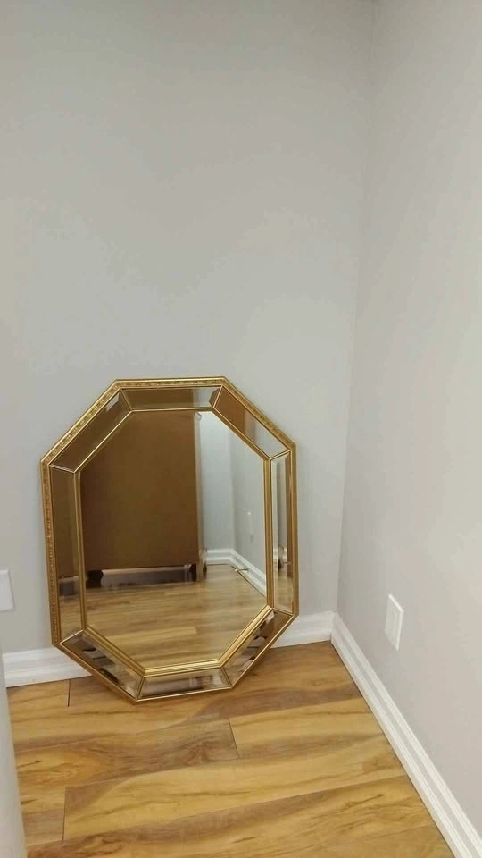 Unique Vintage Gold Octagon Mirror - photo 5