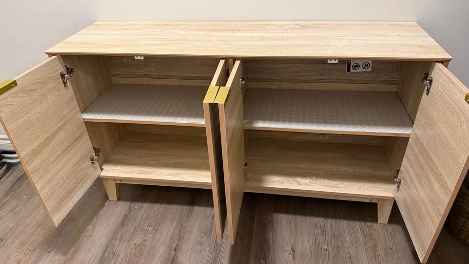 Modern fluted sideboard buffet cabinet - photo 3
