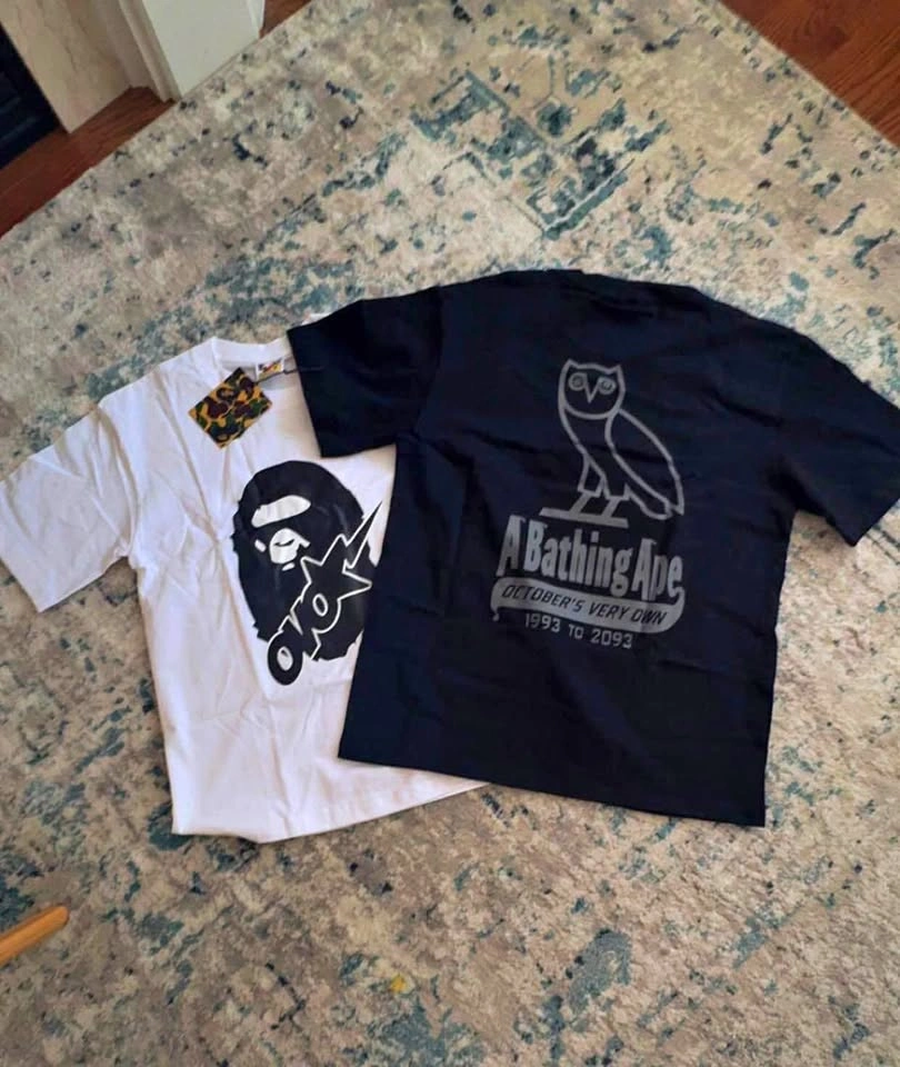 BAPE x OVO tees