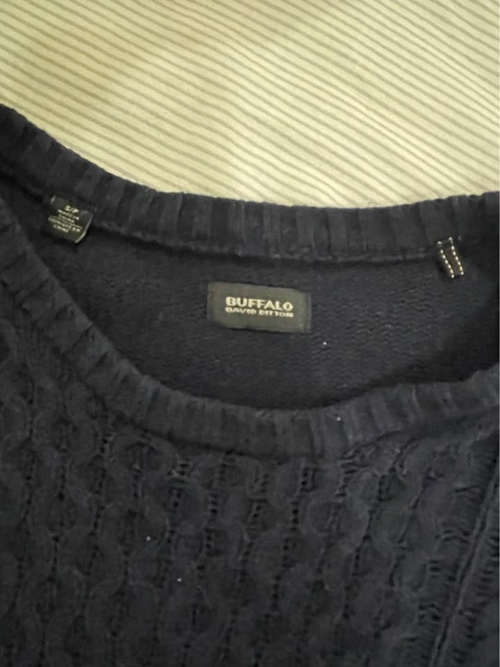 Navy cable knit sweater buffalo - photo 2