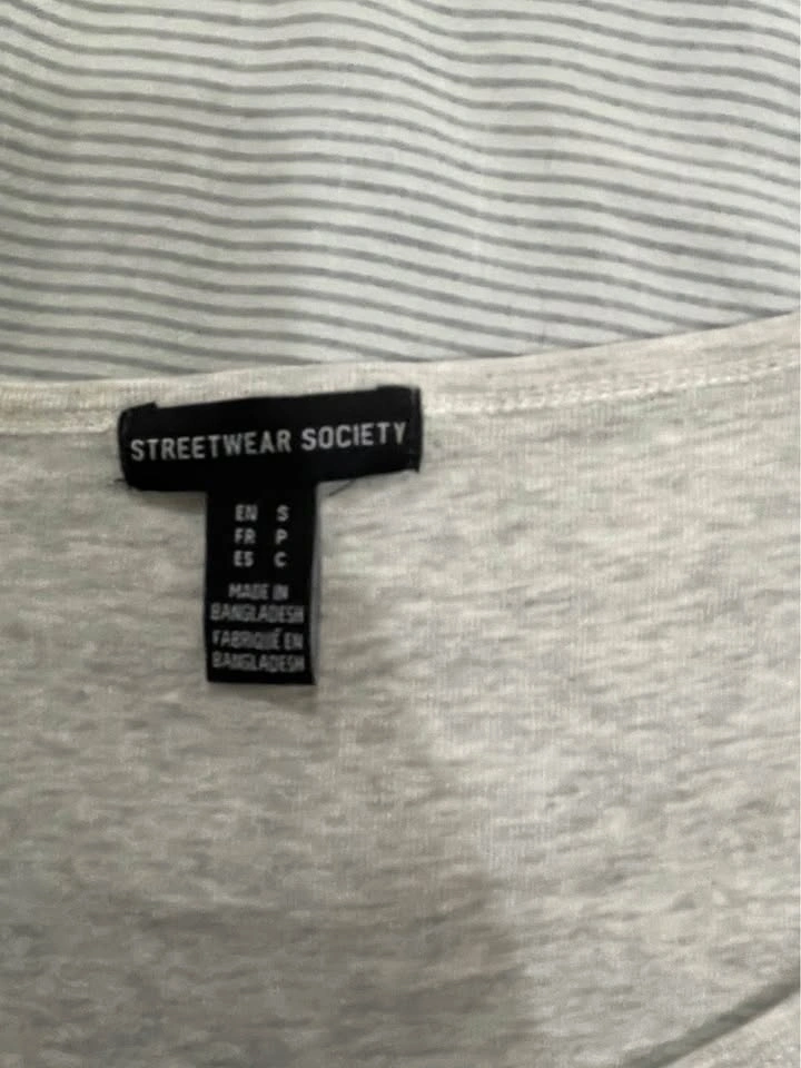 Short sleeve Henley t shirt gray - photo 2