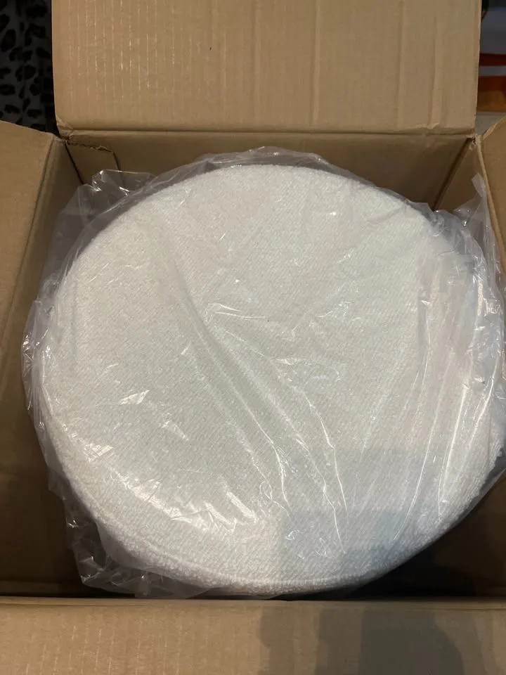 Modern Round Ottoman Vanity Stool image indicator(2)