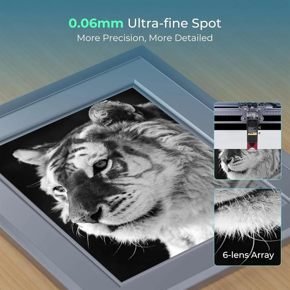 Creality Falcon 10W Laser Engraver Cutter 400×415mm Precision image indicator(4)