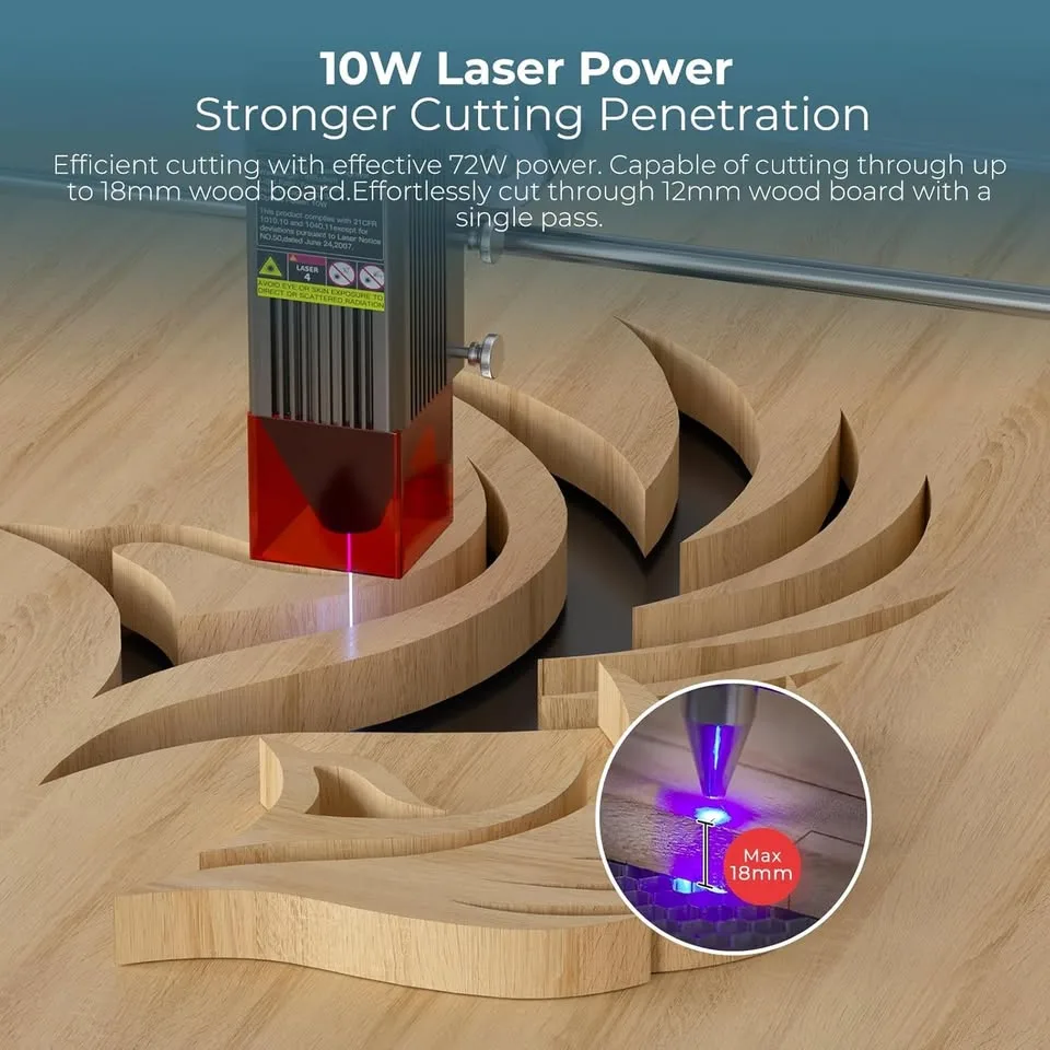 Creality Falcon 10W Laser Engraver Cutter 400×415mm Precision image indicator(5)