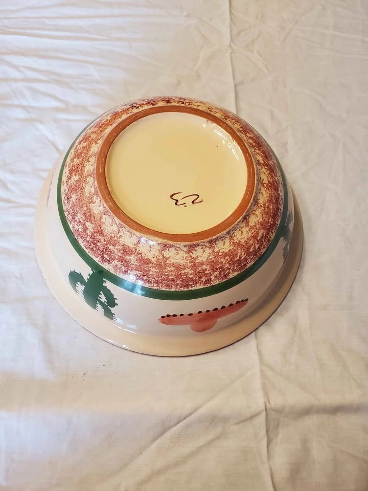 Stoneware serving bowl Mexican bowl original pottery - photo 2