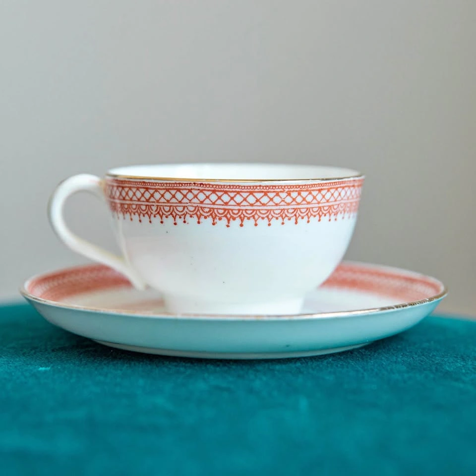 Vintage Jackson & Gosling English Bone China Teacup & Saucer
