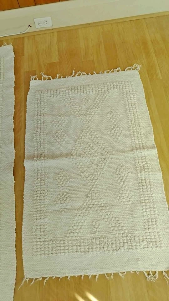 100% Cotton Woven Geometric Area Rug