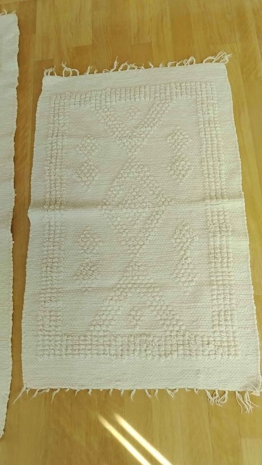 100% Cotton Woven Geometric Area Rug - photo 2