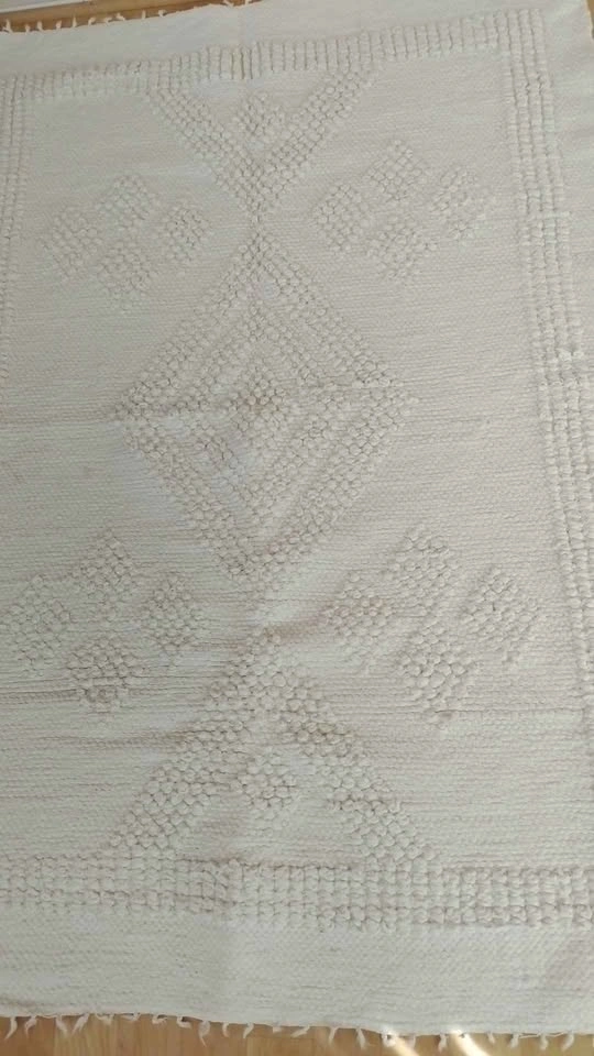 100% Cotton Woven Geometric Area Rug - photo 4