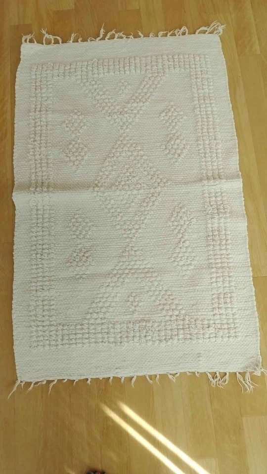 100% Cotton Woven Geometric Area Rug - photo 5