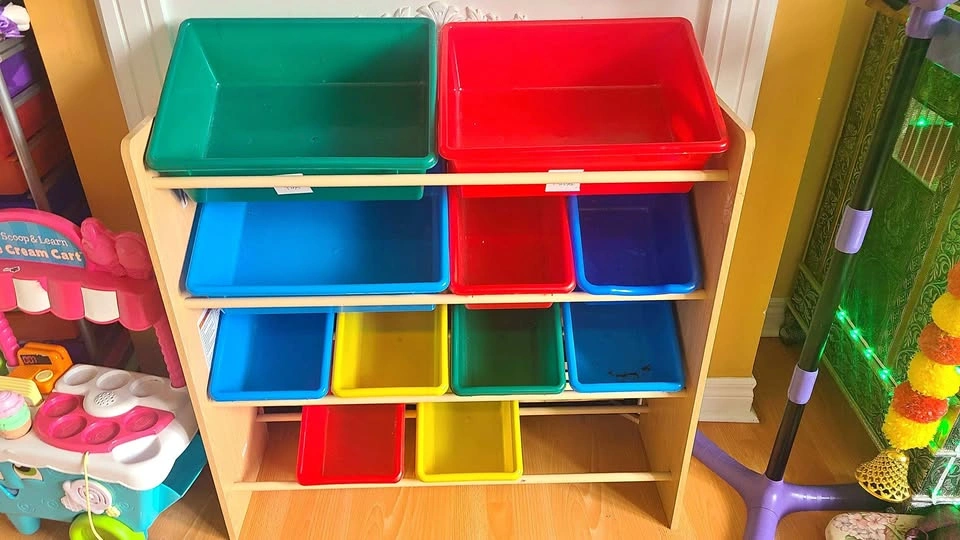 Multi-Bin Toy Storage Organizer