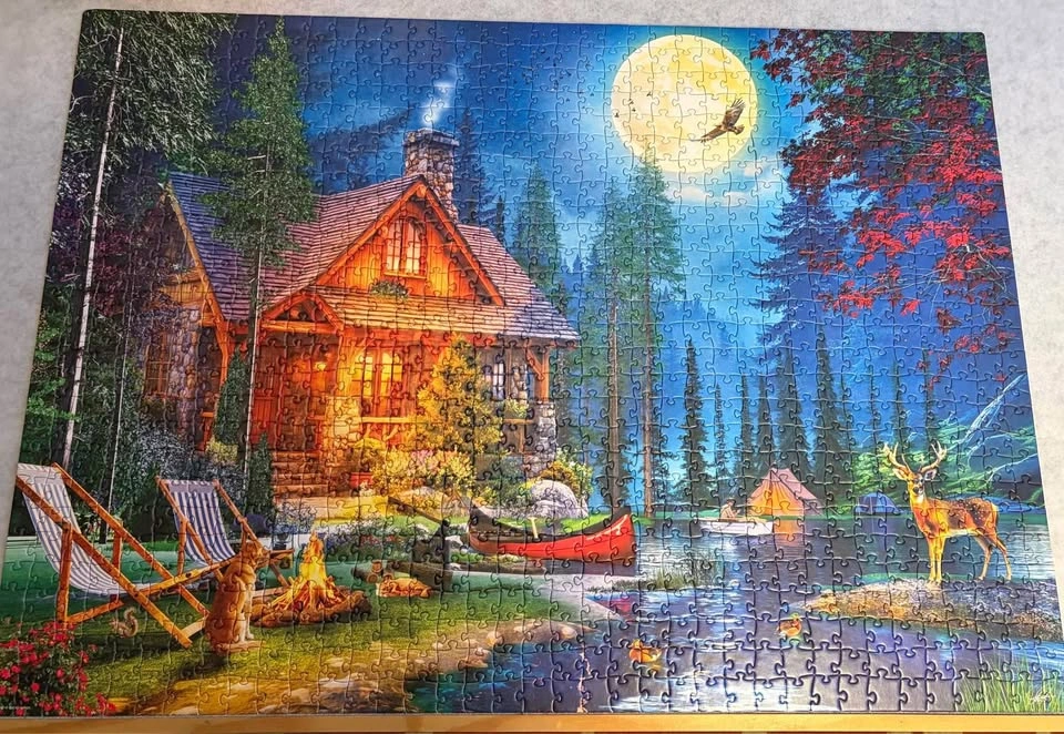 Eurographics 1000 Piece Puzzle - Moon Lake Cabin - photo 2