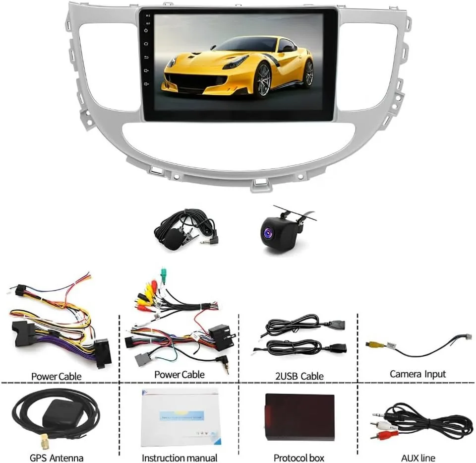 9" Android 13 Car Stereo w/ GPS, CarPlay, Backup Cam image indicator(6)