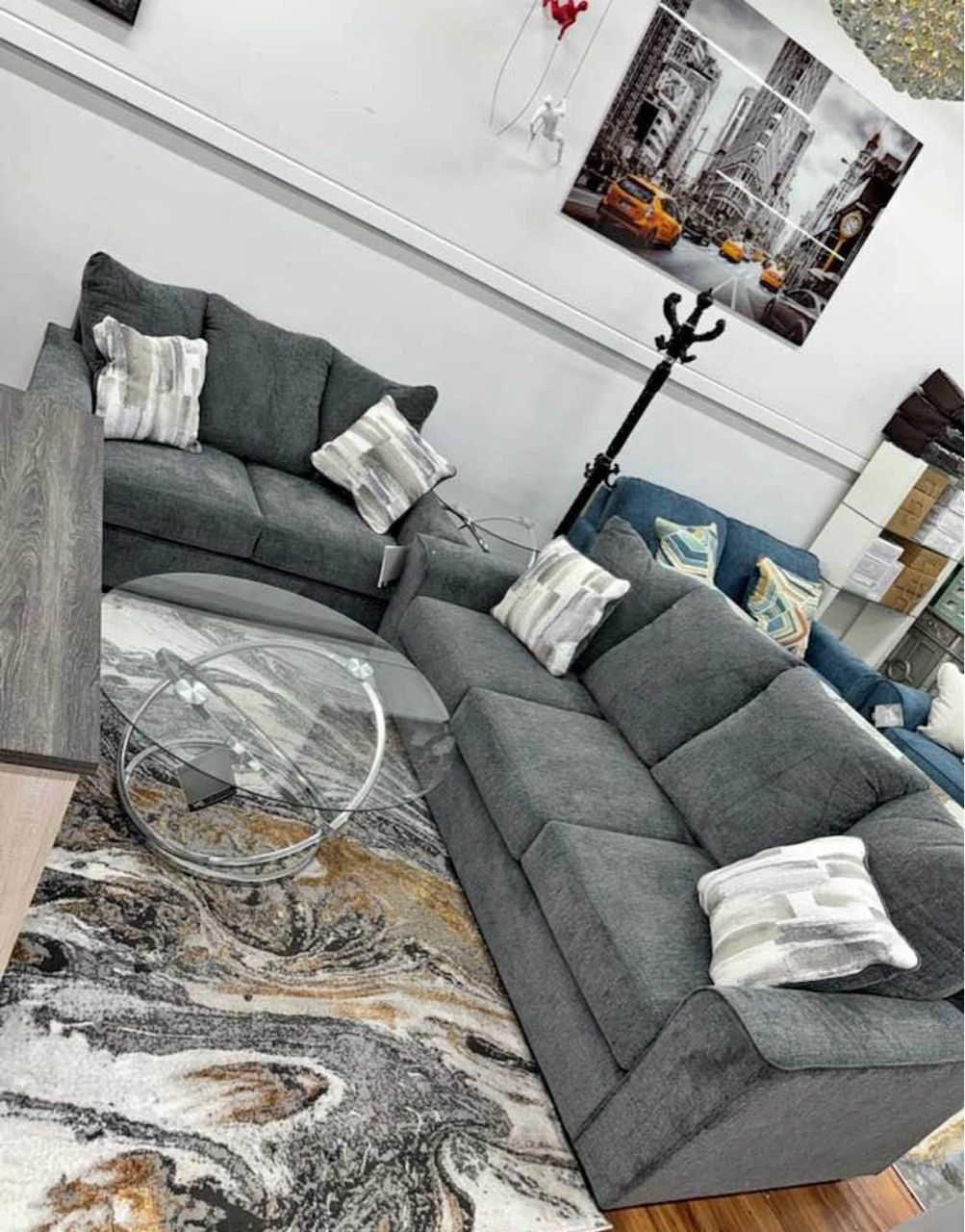 Ashley Sofa & Loveseat Set