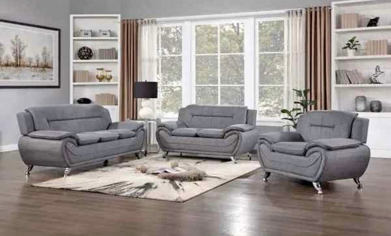 Modern Sofa, Loveseat & Chair Set - photo 2