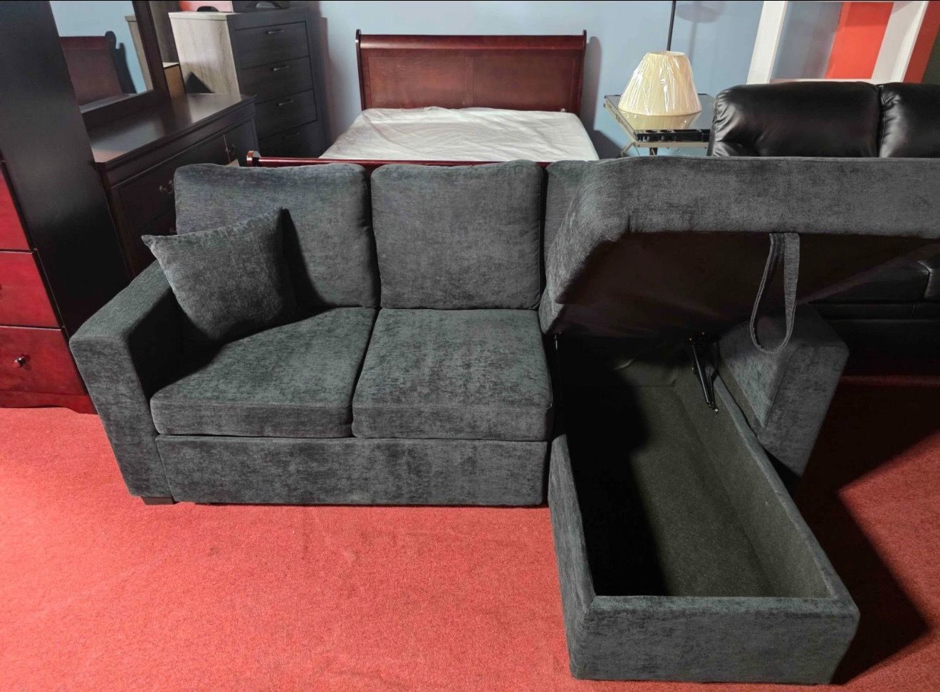 Sleeper Sofa Chaise Sectional - photo 3