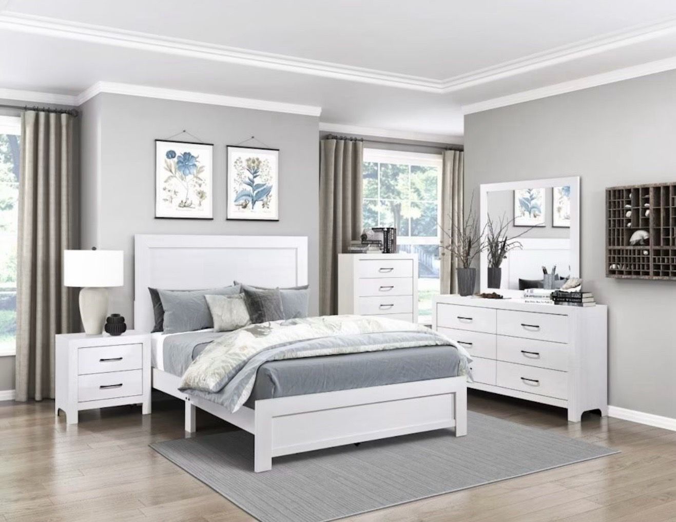 Complete Bedroom Set - 3 Colors Available