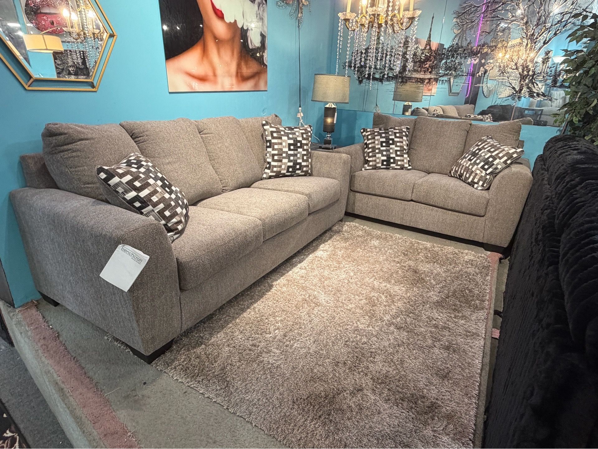 Ashley Sofa & Loveseat Set