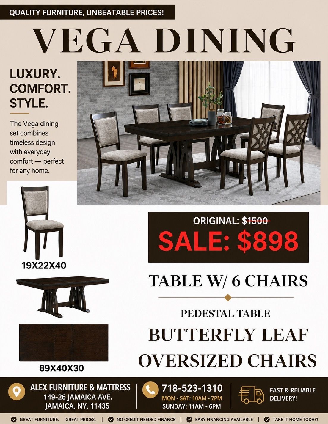 VEGA DINING SET