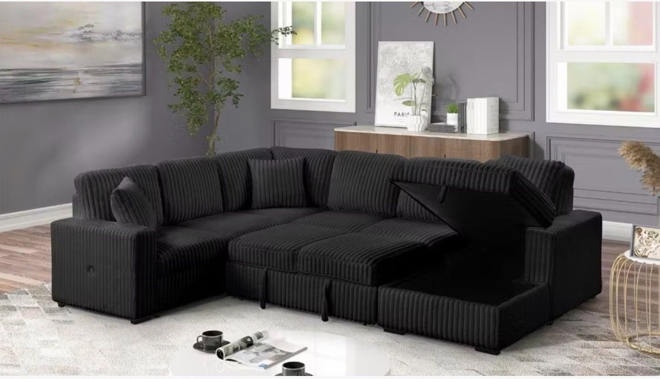 CORDUROY SLEEPER SECTIONAL SPECIAL!