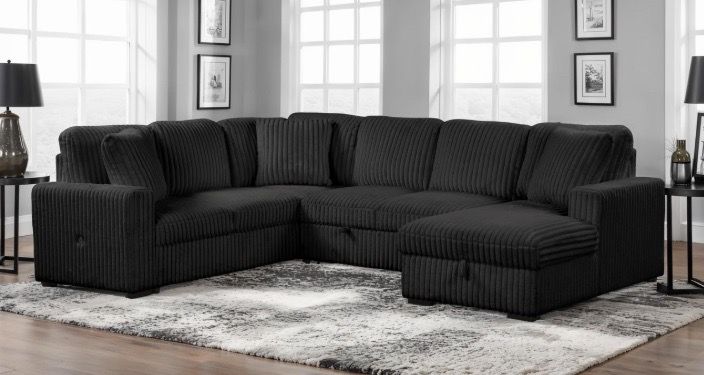 CORDUROY SLEEPER SECTIONAL SPECIAL! - photo 2