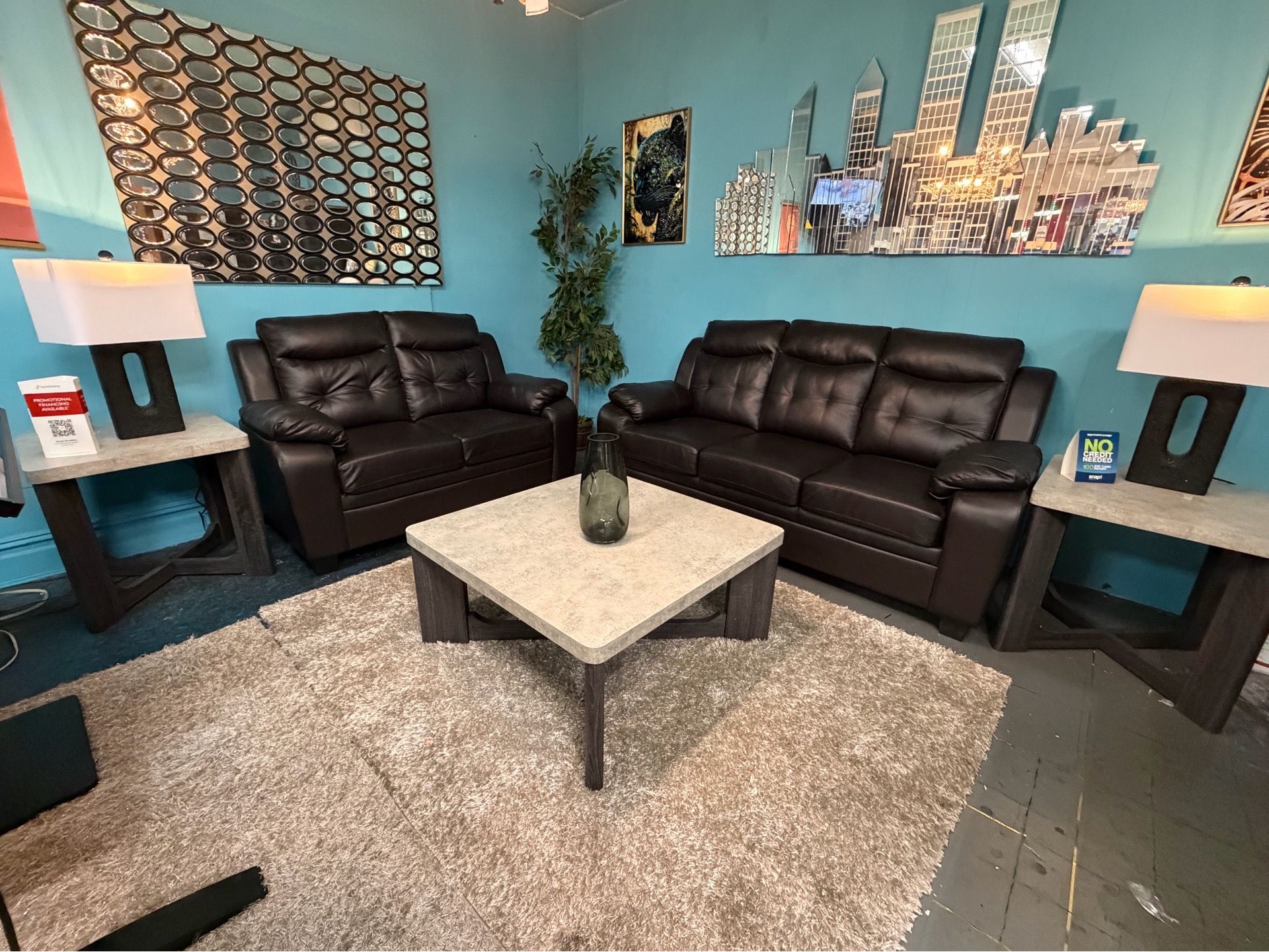 Modern Sofa & Loveseat Set