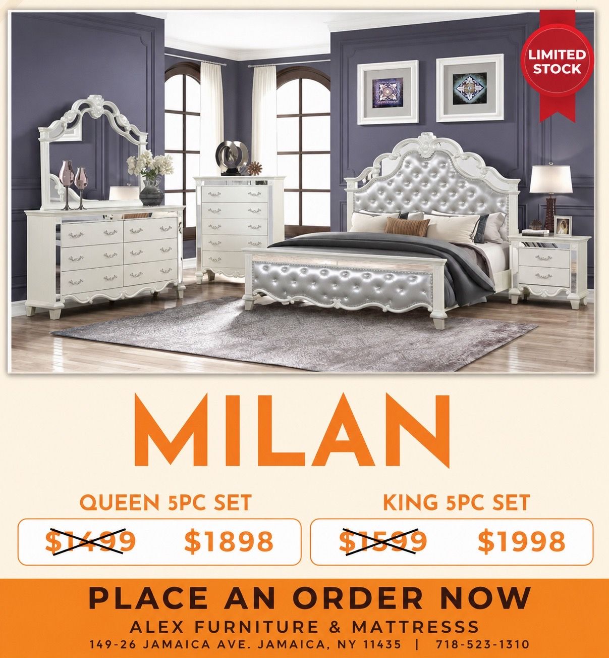 MILAN BEDROOM COLLECTION - Luxury, Elegance, Comfort