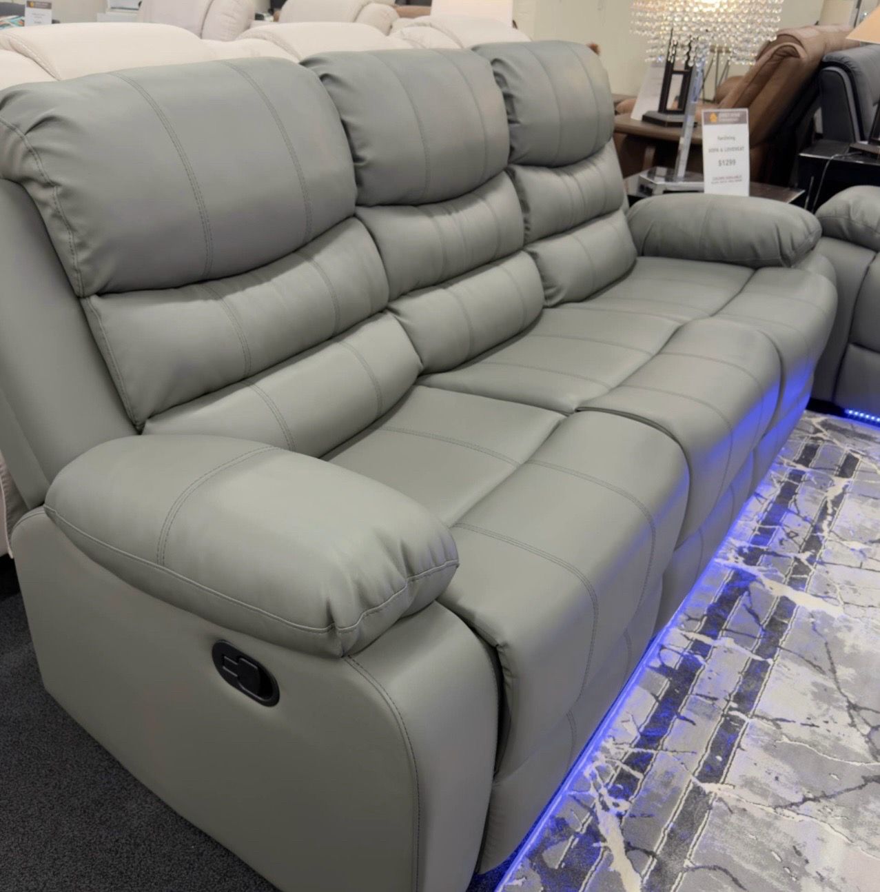 Plush Reclining Sofa and Loveseat Set - photo 3