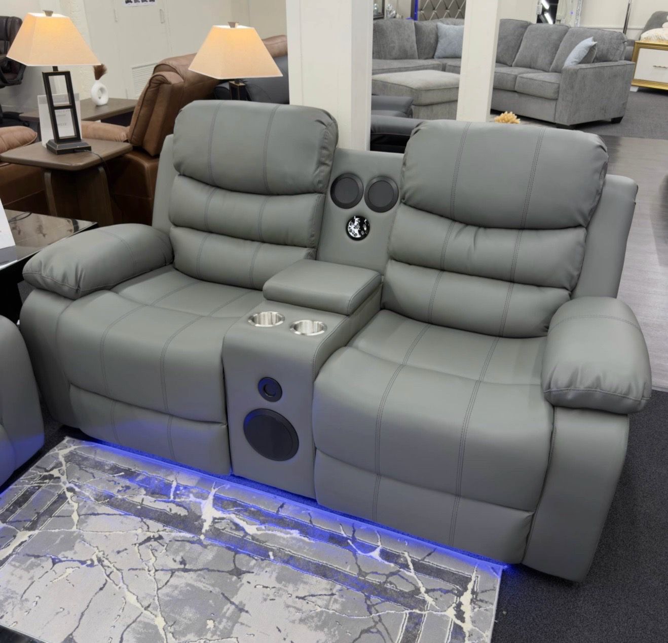 Plush Reclining Sofa and Loveseat Set - photo 4