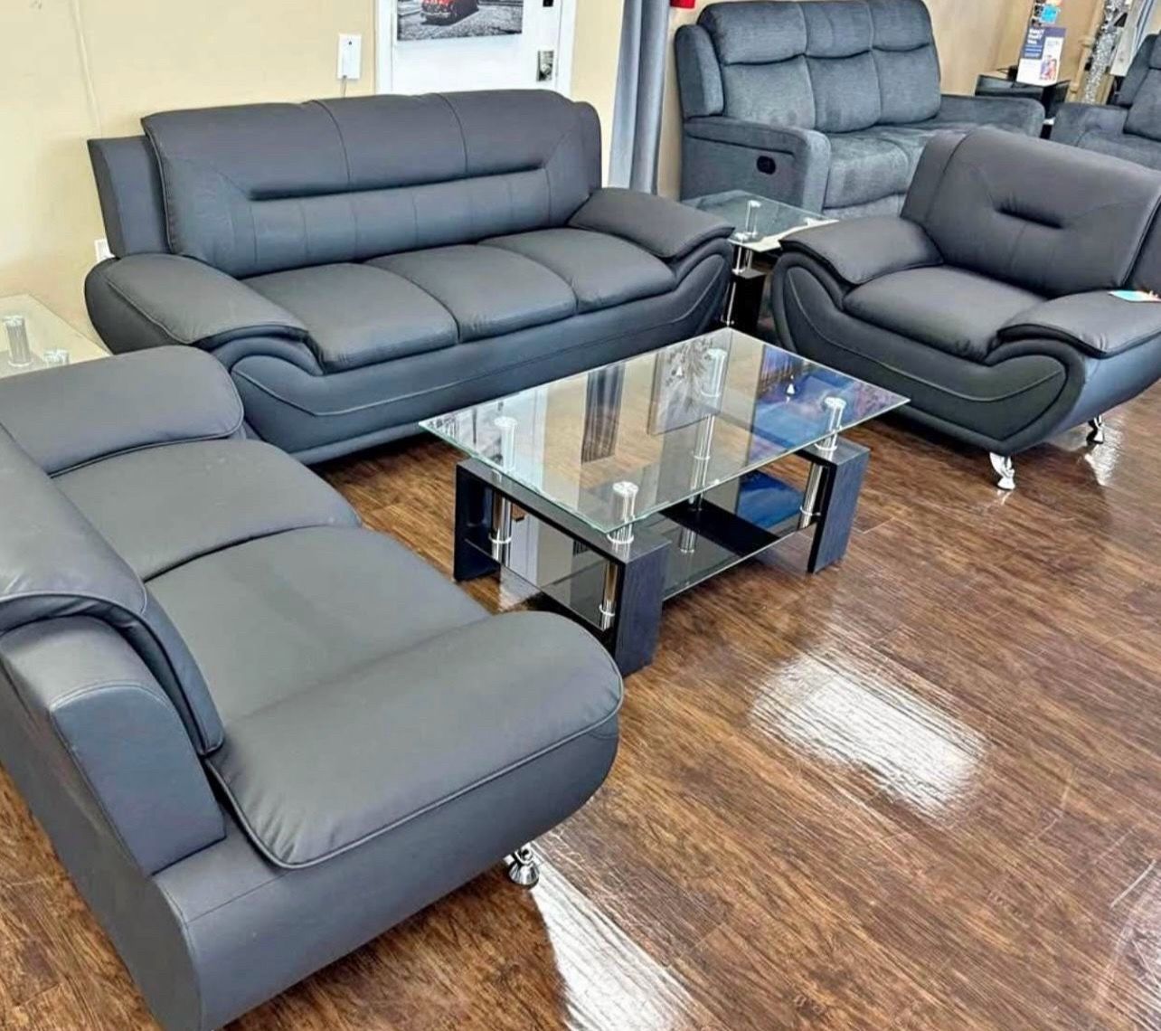 Modern Sofa, Loveseat & Chair Set - photo 3