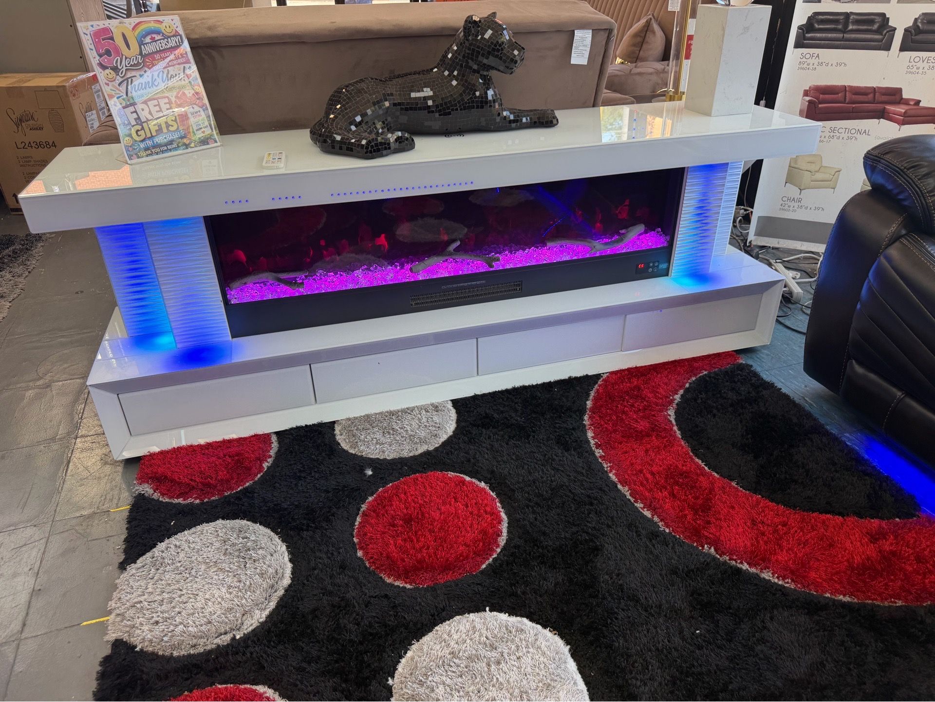 Modern Fireplace TV Stand