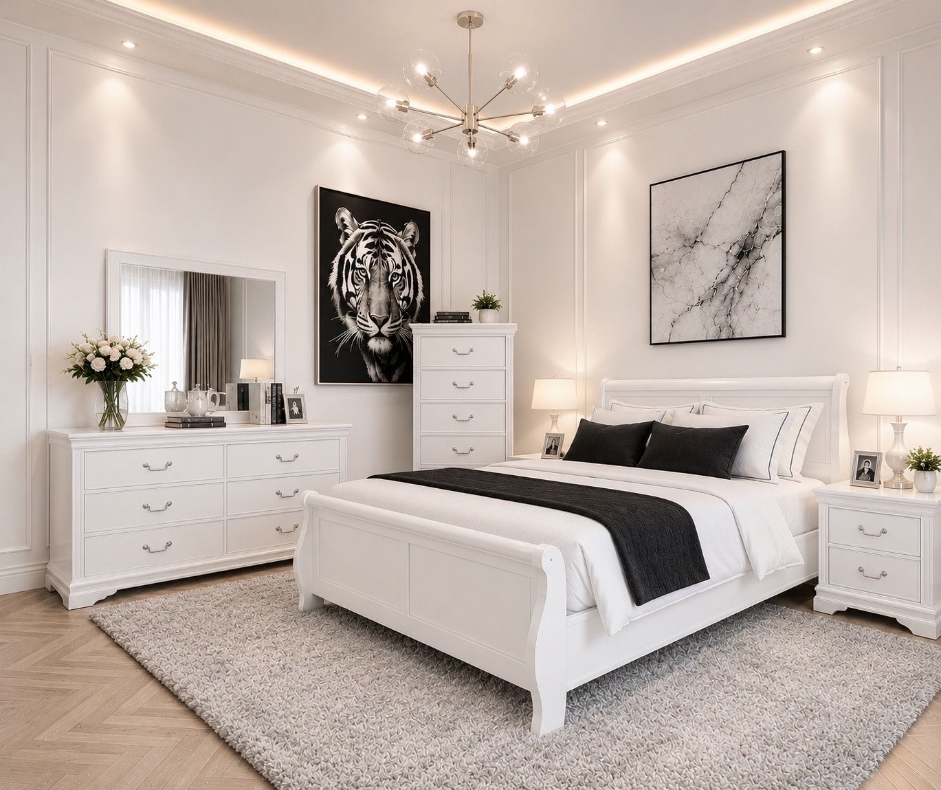 GORGEOUS, STURDY Bedroom Set at an AMAZING PRICE!
