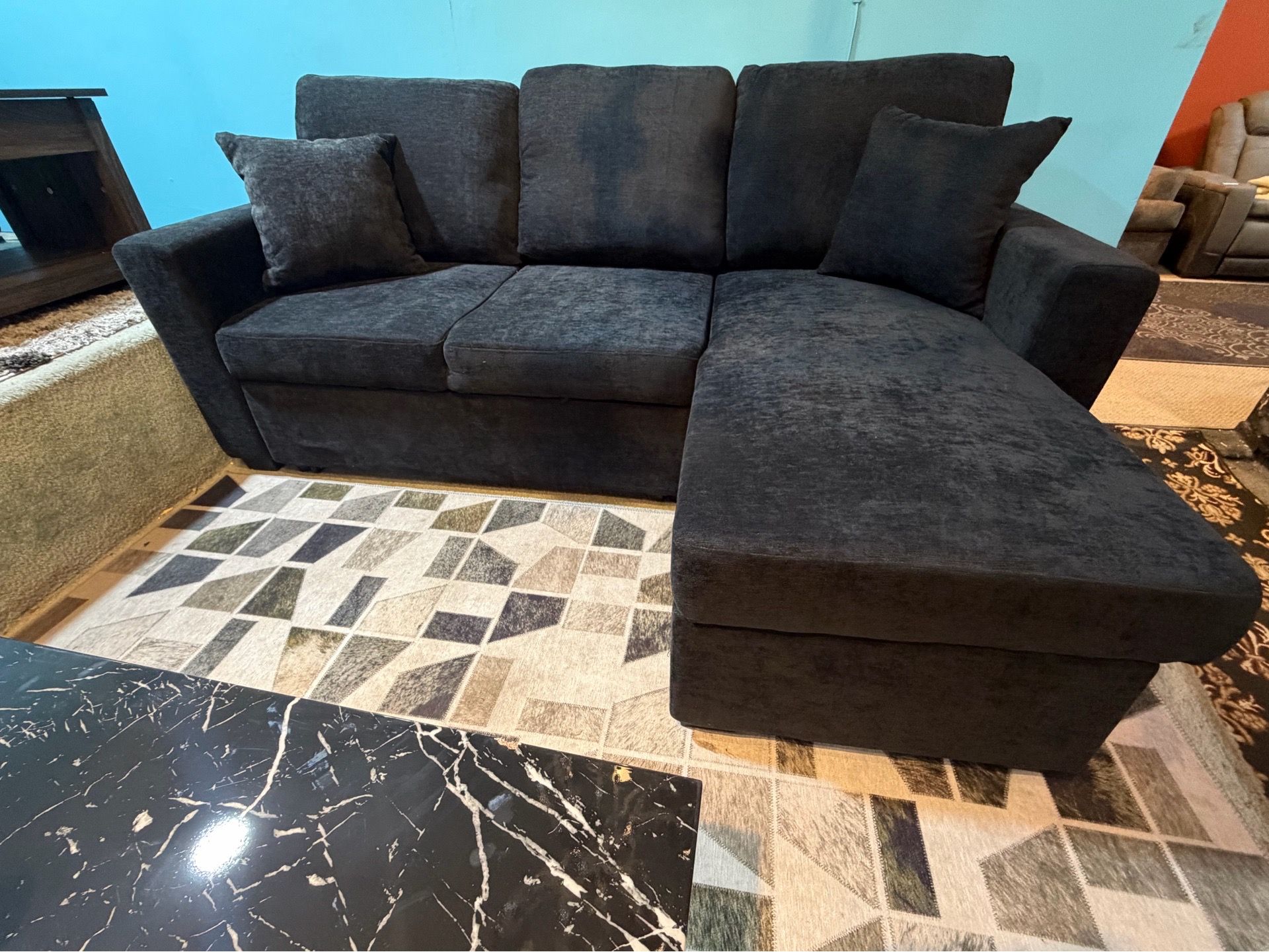 Sleeper Sofa Chaise Sectional - photo 5