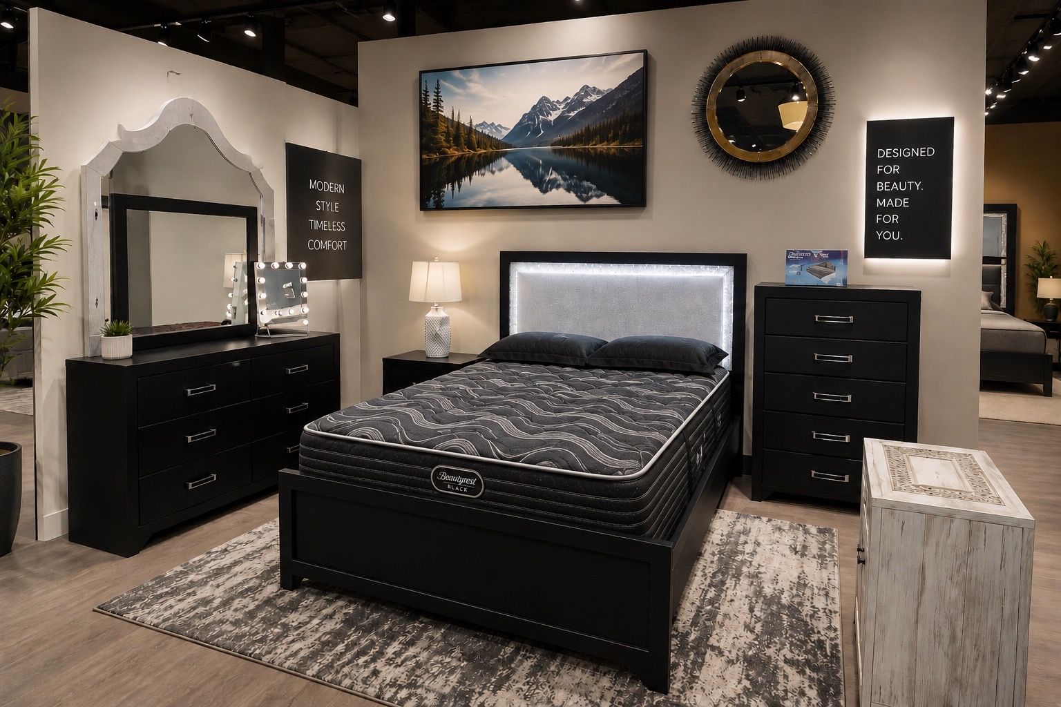 MODERN LED BEDROOM SET – ONLY $898!