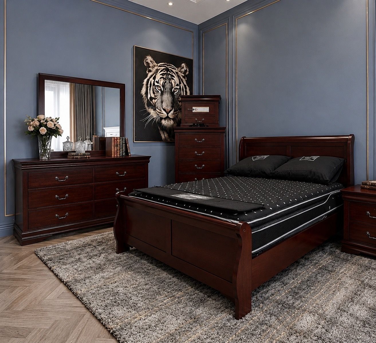 GORGEOUS, STURDY Bedroom Set at an AMAZING PRICE!