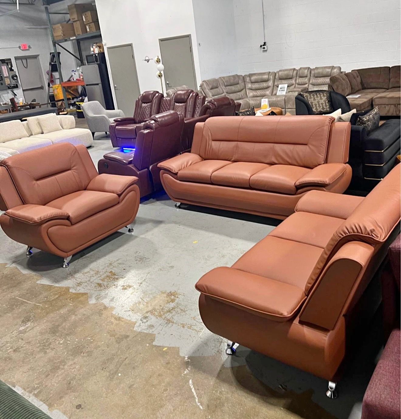 Modern Sofa, Loveseat & Chair Set – ONLY $788!