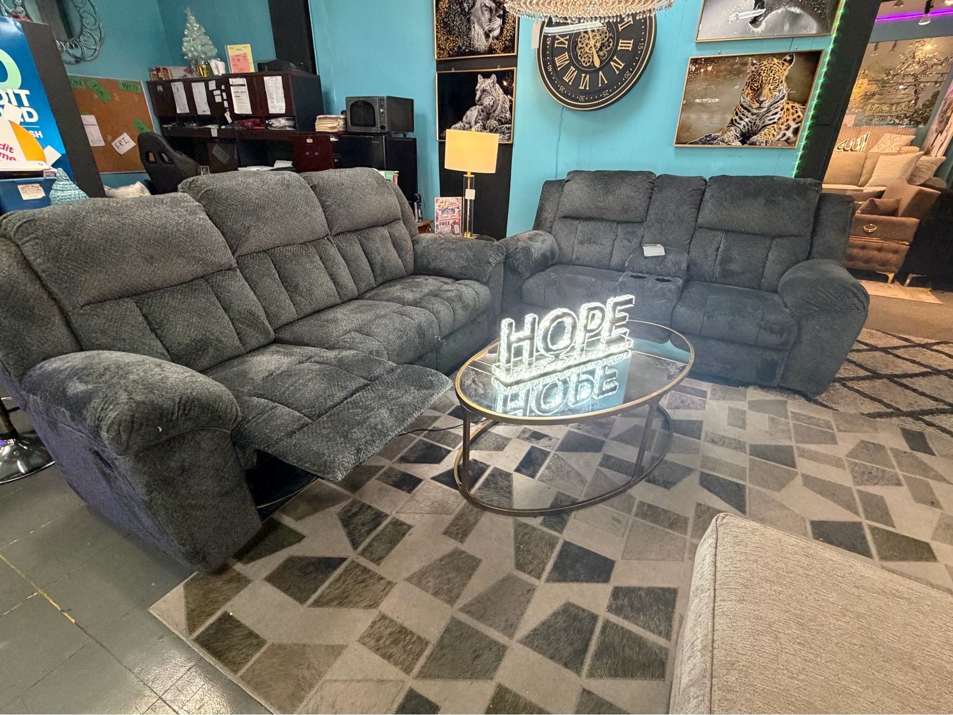 Amazing Sale! Ashley Reclining Sofa & Loveseat Just $1298