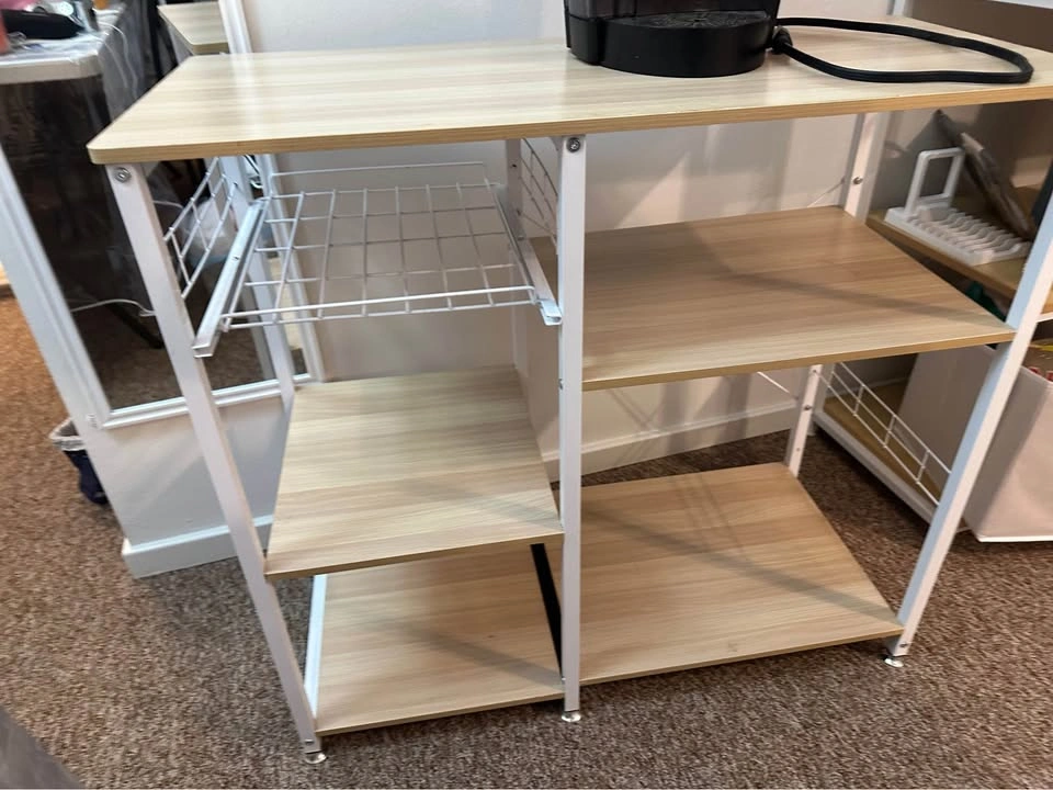 Modern Beige Kitchen Baker's Rack with 3-Tier - photo 2