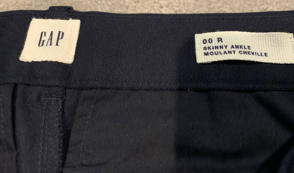 GAP womens skinny ankle mid-rise pants BRAND NEW (Size 00) - photo 3