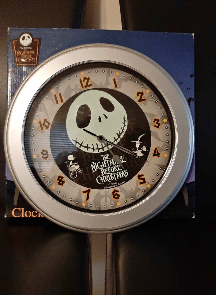 Nightmare Before Christmas Glow in the Dark Clock
