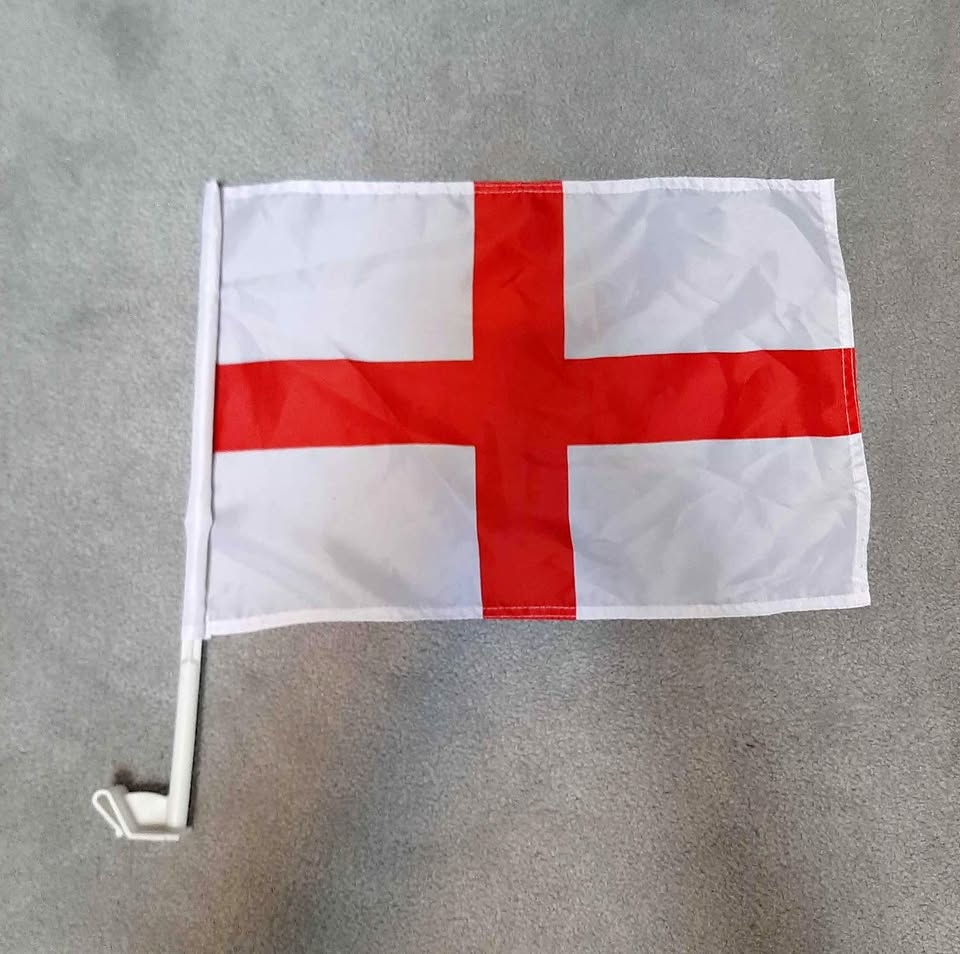 Team England Soccer Car Flag