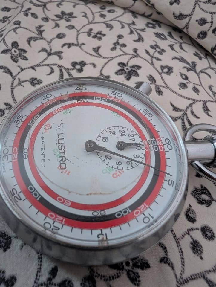 Vintage Lustro Swiss made stopwatch - photo 4