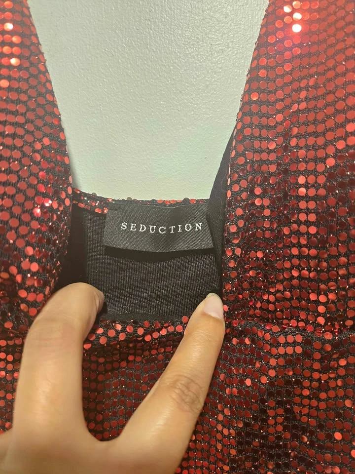 Seduction Red Sequin Dress