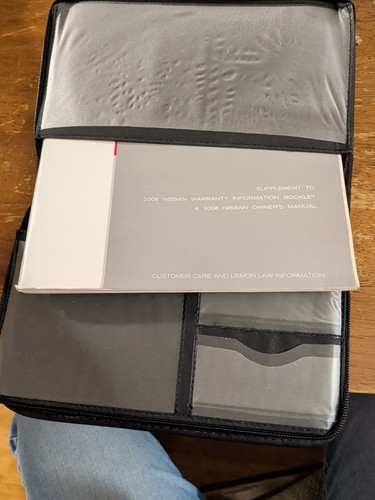 2008 Nissan Versa Owners Manual Guide Warranty Info w/ Case - photo 3