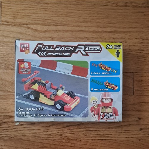 Block Tech Pull Back Racers Motorized Cars 2 Figures 121 Pcs - photo 3