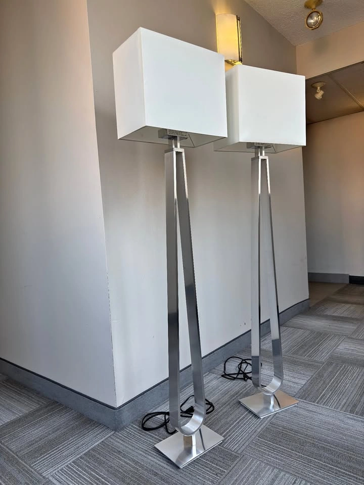 Pair of IKEA Klabb floor lamps