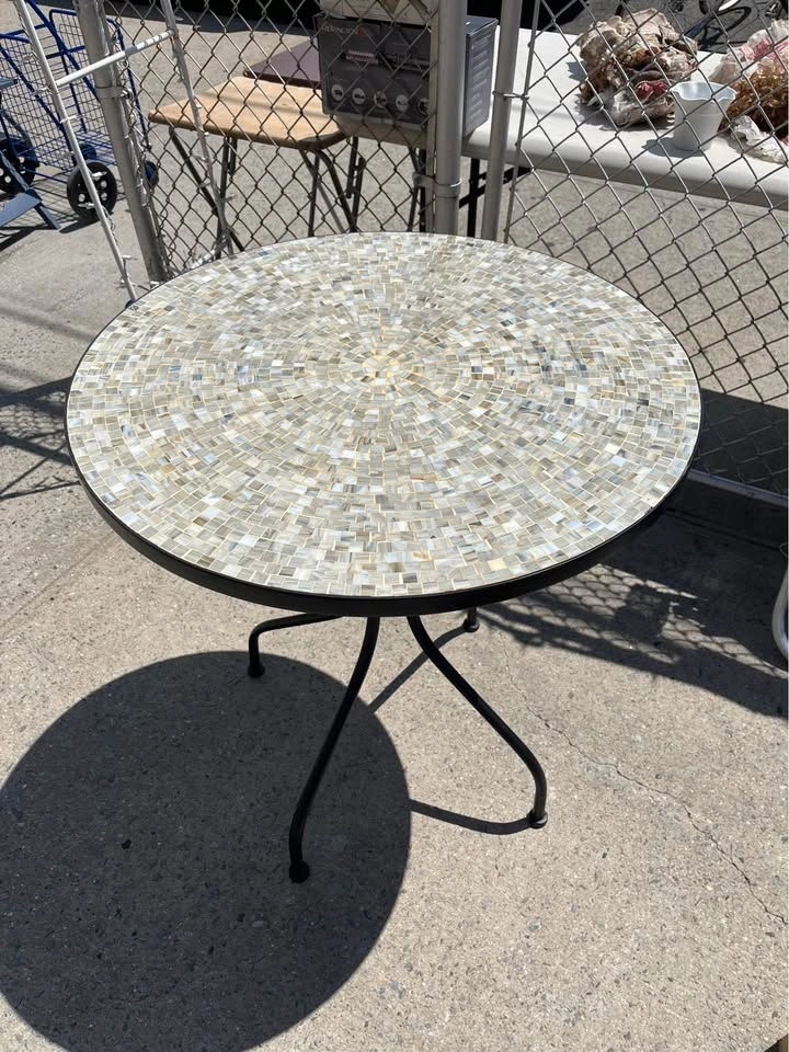 Round Mosaic Tile Bistro Table - Pickup Only - photo 2